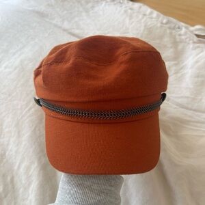 Women’s fiddler cap - rust orange